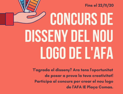 Participa al concurs del nou logotip de l’AFA IE Plaça Comas!