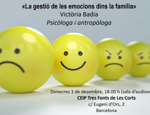 L’AFA organitza la xerrada «La gestió de les emocions dins la família»
